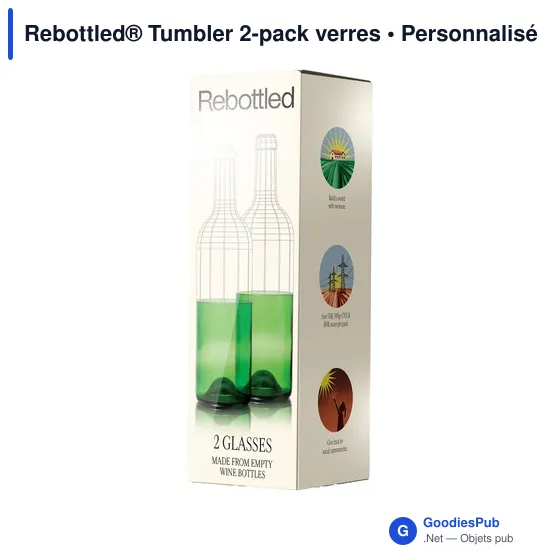 Verres personnalisables Rebottled® Tumbler 2-pack avec logo - Image 12