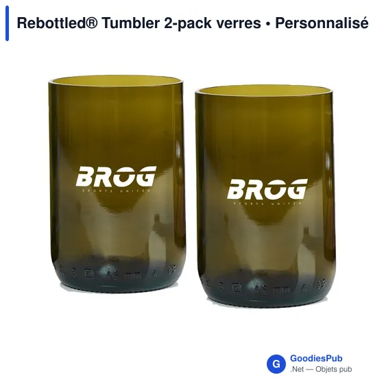 Verres personnalisables Rebottled® Tumbler 2-pack avec logo - Image 5