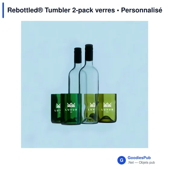 Verres personnalisables Rebottled® Tumbler 2-pack avec logo - Image 8