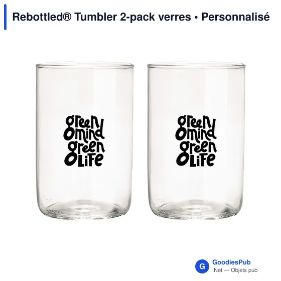 Verres personnalisables Rebottled® Tumbler 2-pack avec logo - Image 9