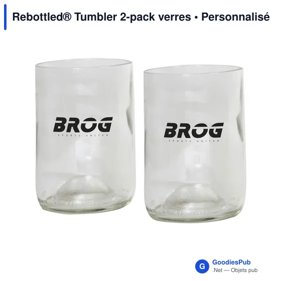 Verres personnalisables Rebottled® Tumbler 2-pack avec logo - Image 10