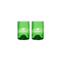 Variante vert - Verres personnalisables Rebottled® Tumbler 2-pack avec logo