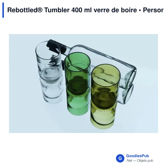 Verre à boire personnalisable Rebottled® Tumbler 400 ml avec logo - Image 2