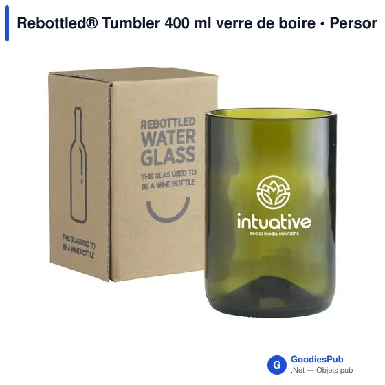 Verre à boire personnalisable Rebottled® Tumbler 400 ml avec logo - Image 4