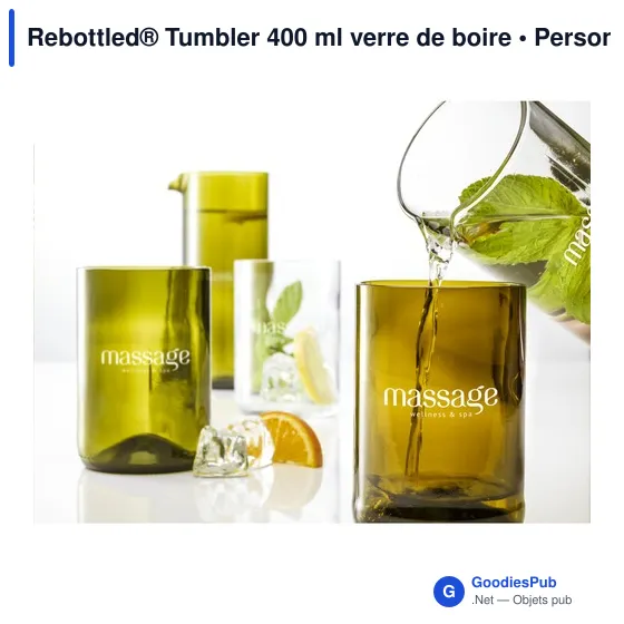 Verre à boire personnalisable Rebottled® Tumbler 400 ml avec logo - Image 10
