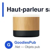 Haut-parleur sans fil personnalisable RECAR BAMBOO avec logo - Miniature 5