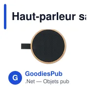 Haut-parleur sans fil personnalisable RECAR BAMBOO avec logo - Miniature 8