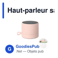 Haut-parleur sans fil personnalisable RECAR avec logo - Miniature 1