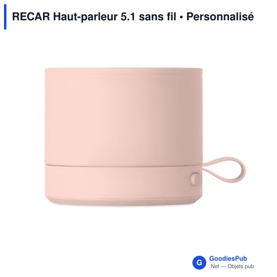 Haut-parleur sans fil personnalisable RECAR avec logo - Image 3