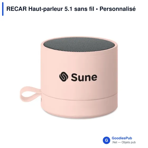 Haut-parleur sans fil personnalisable RECAR avec logo - Image 5