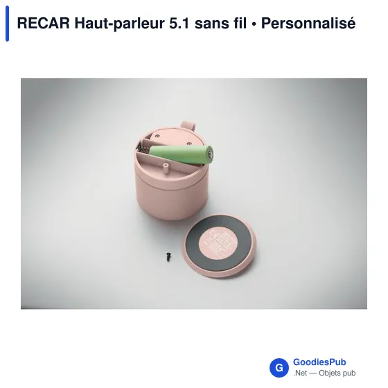 Haut-parleur sans fil personnalisable RECAR avec logo - Image 6