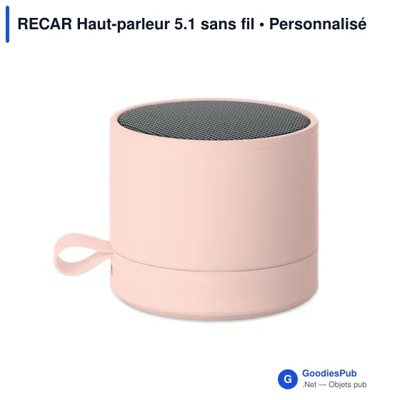 Haut-parleur sans fil personnalisable RECAR avec logo - Image 8