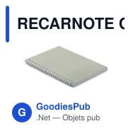 RECARNOTE Cahier A5 en carton recyclé - Miniature 1