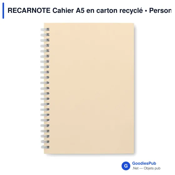 RECARNOTE Cahier A5 en carton recyclé - Image 12