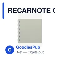RECARNOTE Cahier A5 en carton recyclé - Miniature 3
