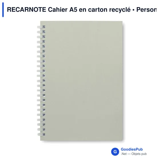 RECARNOTE Cahier A5 en carton recyclé - Image 3