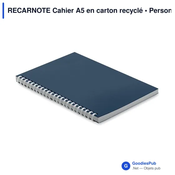RECARNOTE Cahier A5 en carton recyclé - Image 6