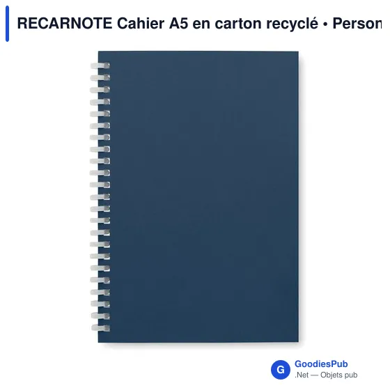 RECARNOTE Cahier A5 en carton recyclé - Image 8
