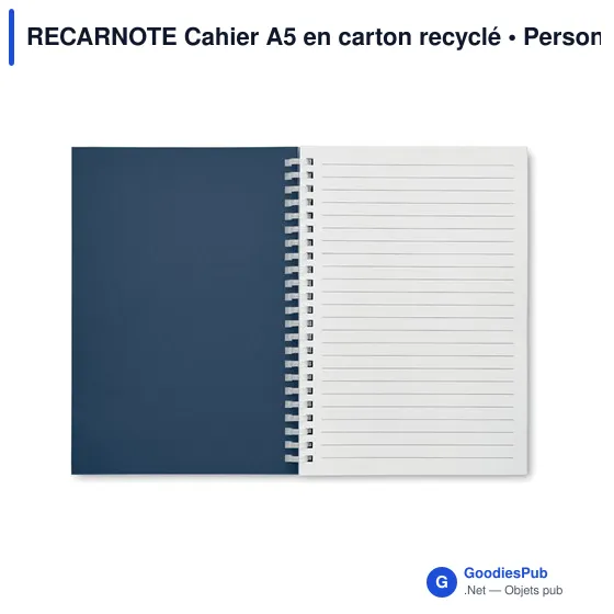 RECARNOTE Cahier A5 en carton recyclé - Image 9