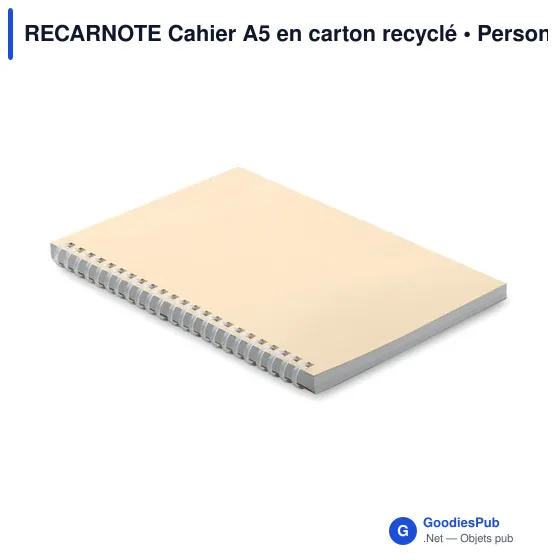 RECARNOTE Cahier A5 en carton recyclé - Image 10