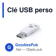 Clé USB personnalisable avec logo pour entreprises - Récepteur Bluetooth Domky - Miniature 1