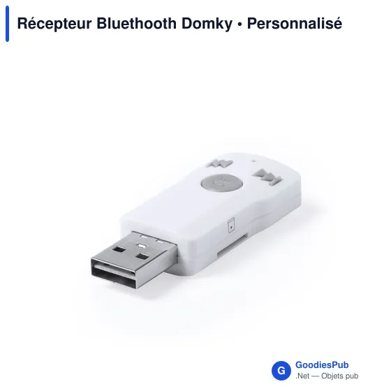 Clé USB personnalisable avec logo pour entreprises - Récepteur Bluetooth Domky - Image 1