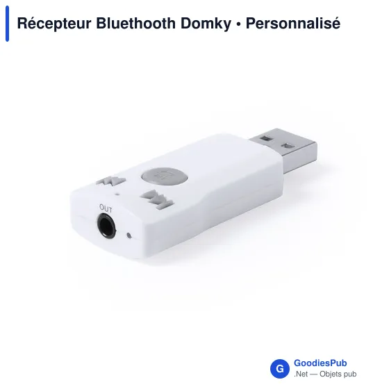Clé USB personnalisable avec logo pour entreprises - Récepteur Bluetooth Domky - Image 3