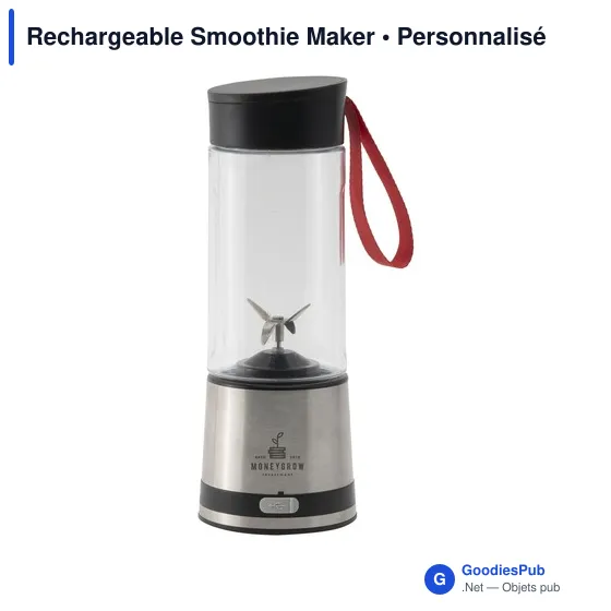 Mixeur rechargeable personnalisable pour smoothies avec logo - Image 2