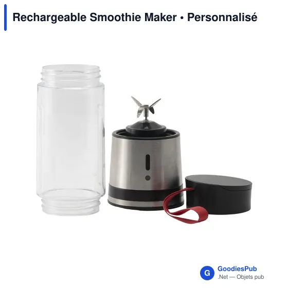 Mixeur rechargeable personnalisable pour smoothies avec logo - Image 4
