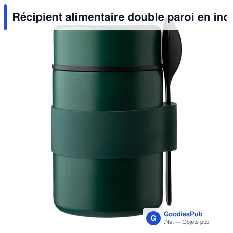 Récipient alimentaire double paroi en inox Niko