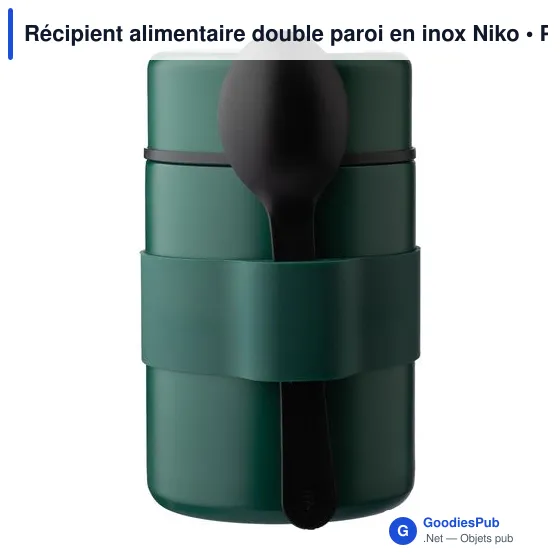 Récipient alimentaire double paroi en inox Niko - Image 11