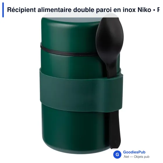 Récipient alimentaire double paroi en inox Niko - Image 12