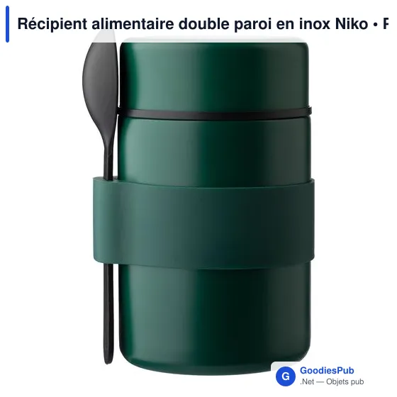 Récipient alimentaire double paroi en inox Niko - Image 5