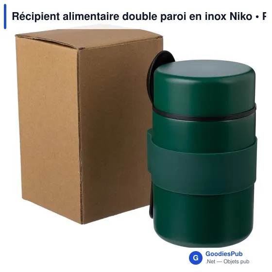 Récipient alimentaire double paroi en inox Niko - Image 6