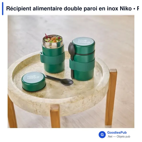 Récipient alimentaire double paroi en inox Niko - Image 7