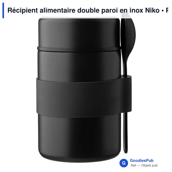 Récipient alimentaire double paroi en inox Niko - Image 9