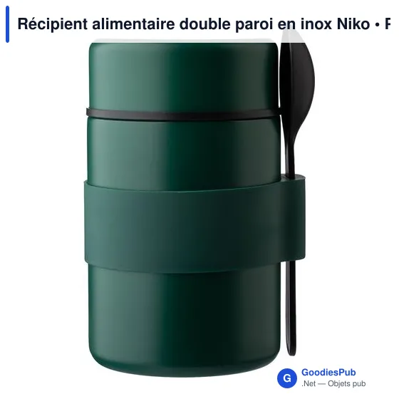 Récipient alimentaire double paroi en inox Niko - Image 10