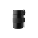 Variante noir - Récipient alimentaire double paroi en inox Niko