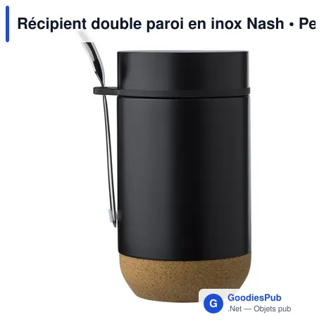 Récipient double paroi en inox Nash