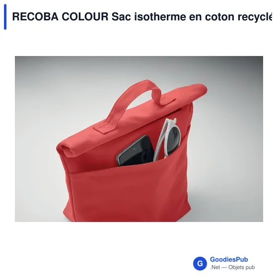 RECOBA COLOUR Sac isotherme en coton recyclé - Image 11