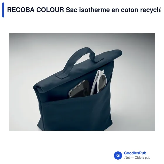 RECOBA COLOUR Sac isotherme en coton recyclé - Image 4