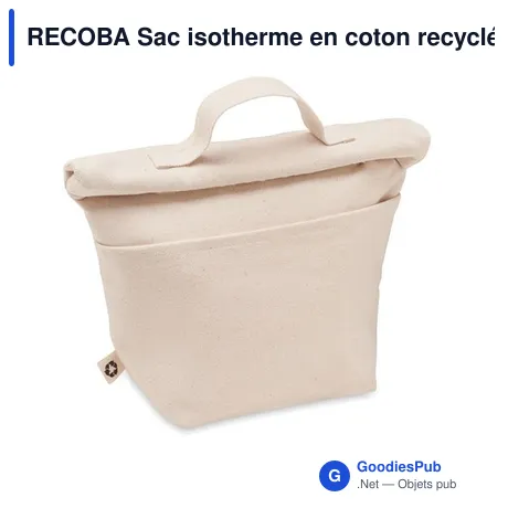 RECOBA Sac isotherme en coton recyclé
