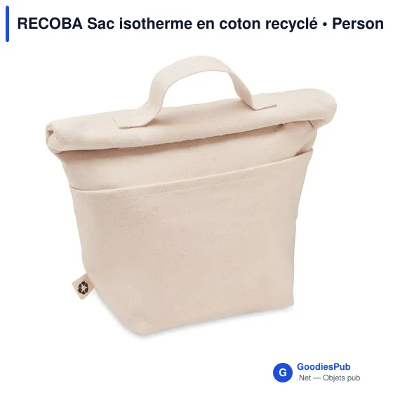 RECOBA Sac isotherme en coton recyclé - Image 1
