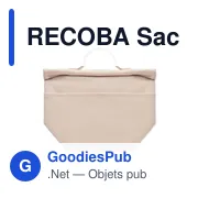 RECOBA Sac isotherme en coton recyclé - Miniature 2