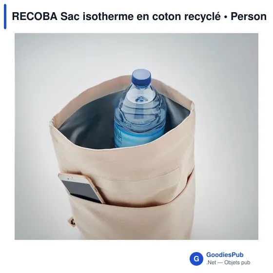 RECOBA Sac isotherme en coton recyclé - Image 5