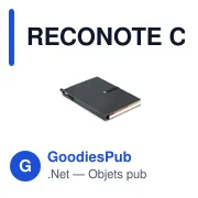 RECONOTE Carnet recyclé ligné et stylo - Miniature 1