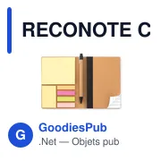RECONOTE Carnet recyclé ligné et stylo - Miniature 3