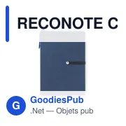 RECONOTE Carnet recyclé ligné et stylo - Miniature 5
