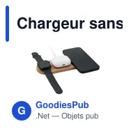 Chargeur sans fil 3 en 1 personnalisable avec logo - RECPAD - Miniature 7