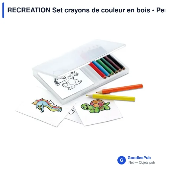 RECREATION Set crayons de couleur en bois - Image 2